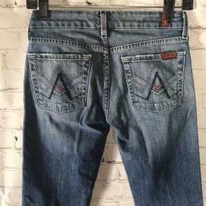 7 for all mankind blue jeans